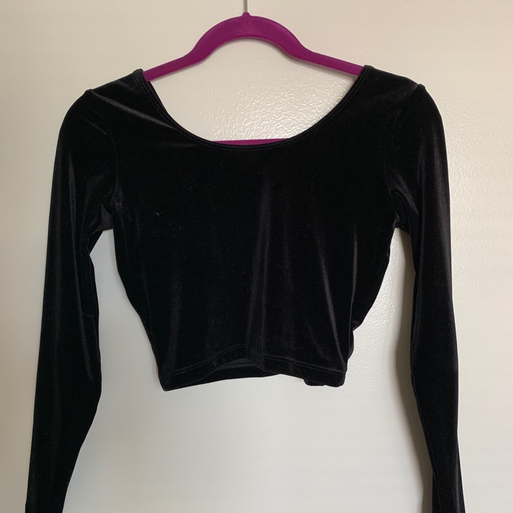 AA Velvet Crop Top
